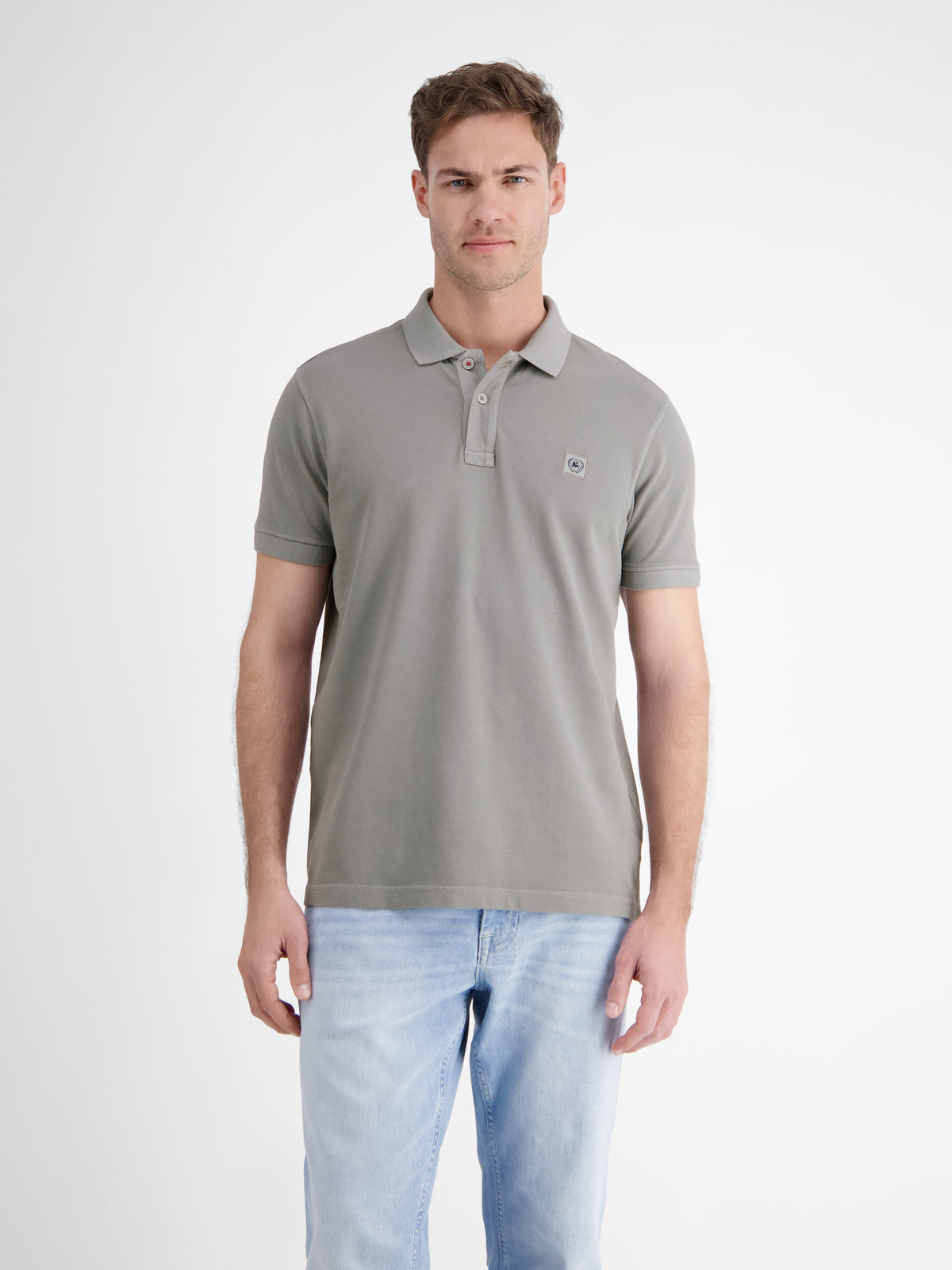 Herren Poloshirt in gewaschener Optik - LERROS