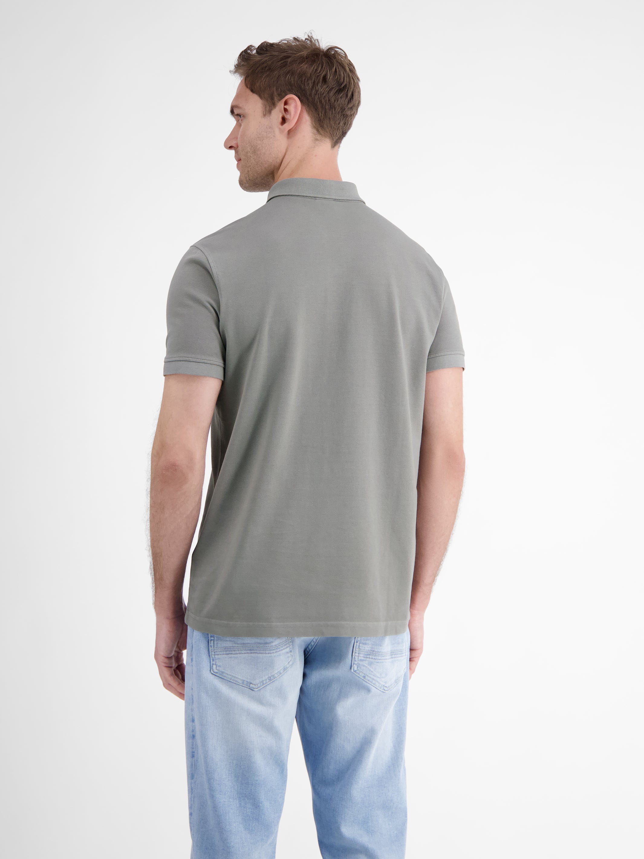 Herren Poloshirt in gewaschener Optik - LERROS
