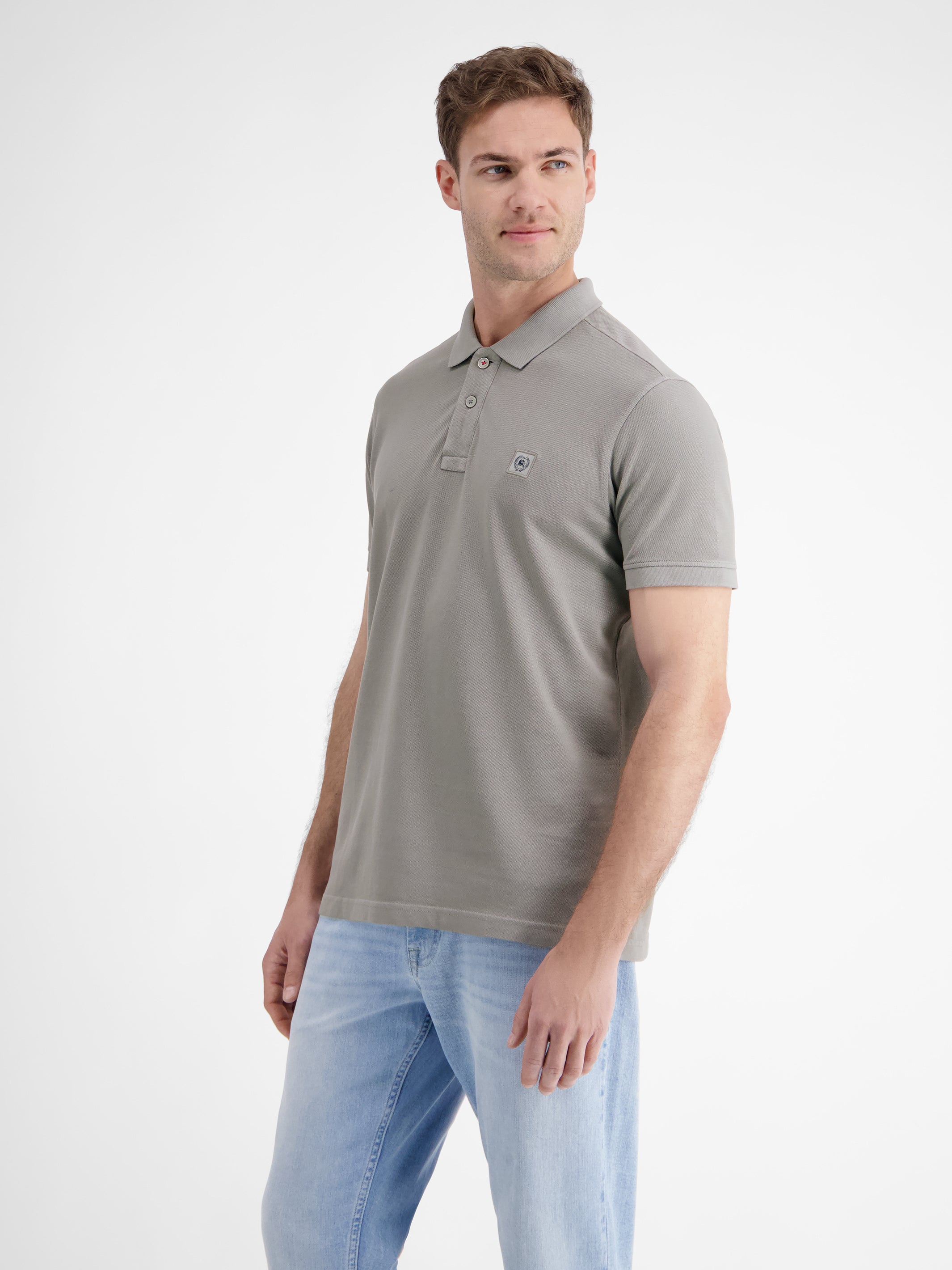 Herren Poloshirt in gewaschener Optik - LERROS