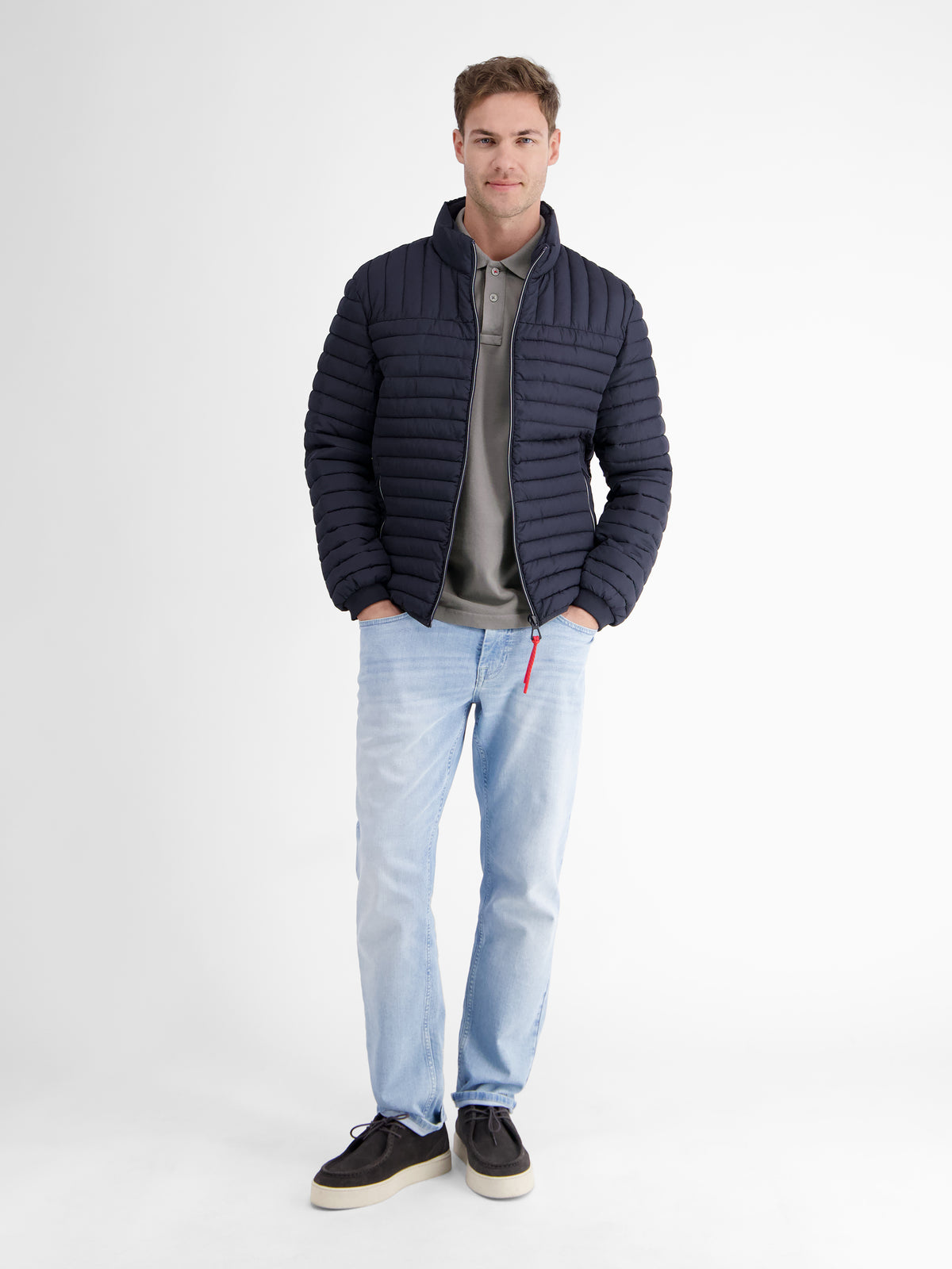 Herren Poloshirt in gewaschener Optik - LERROS