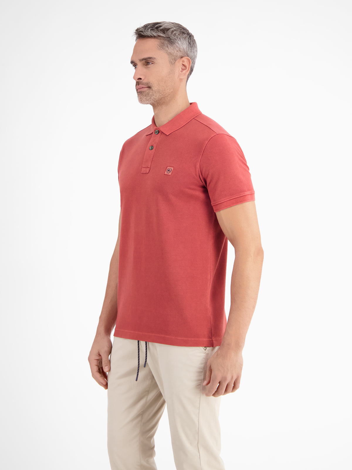 Herren Poloshirt in gewaschener Optik - LERROS