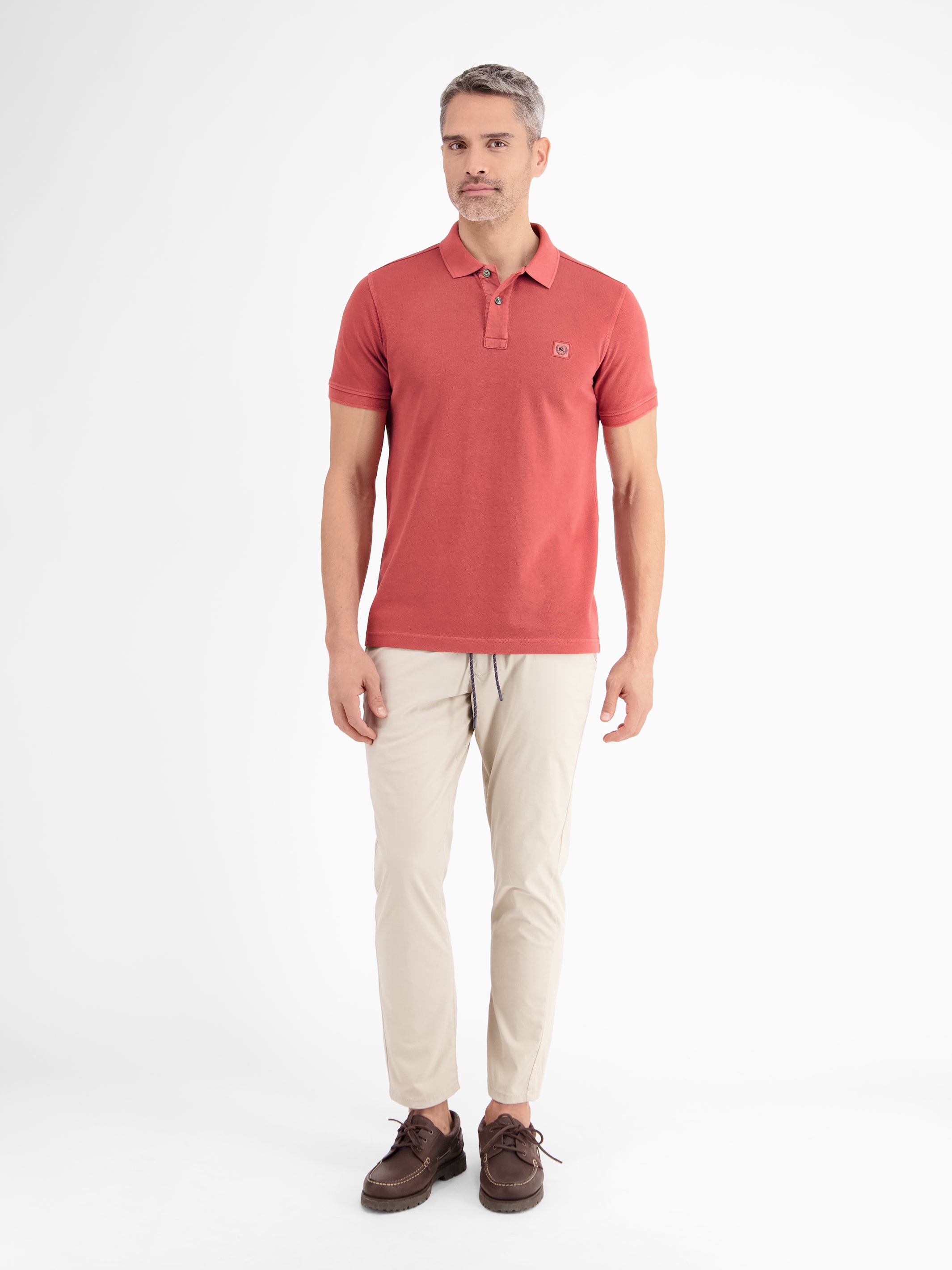 Herren Poloshirt in gewaschener Optik - LERROS