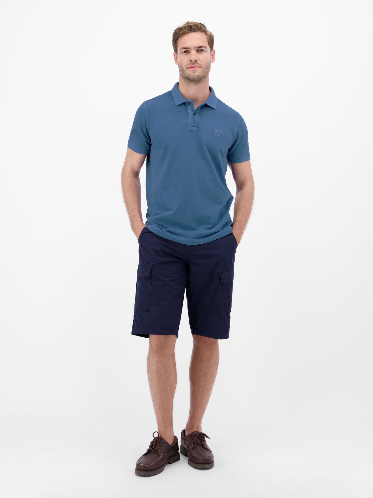 Herren Poloshirt in gewaschener Optik - LERROS