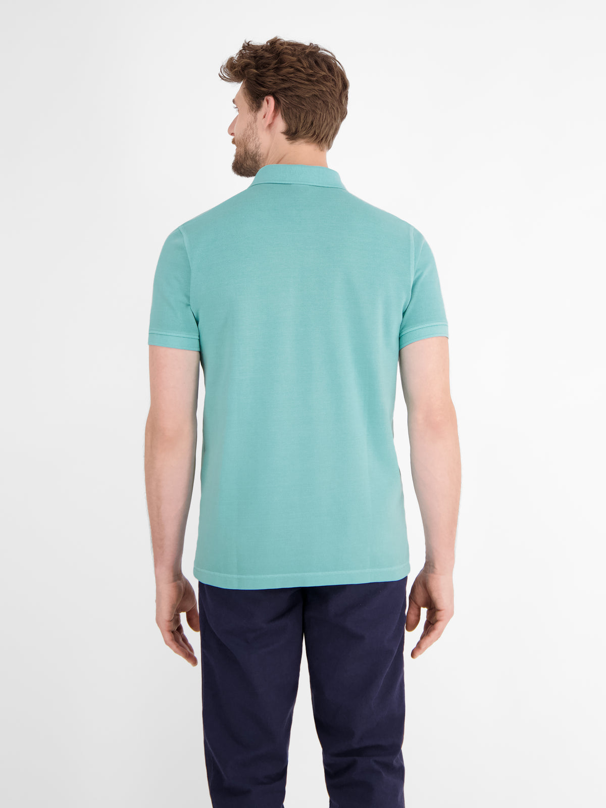 Herren Poloshirt in gewaschener Optik - LERROS