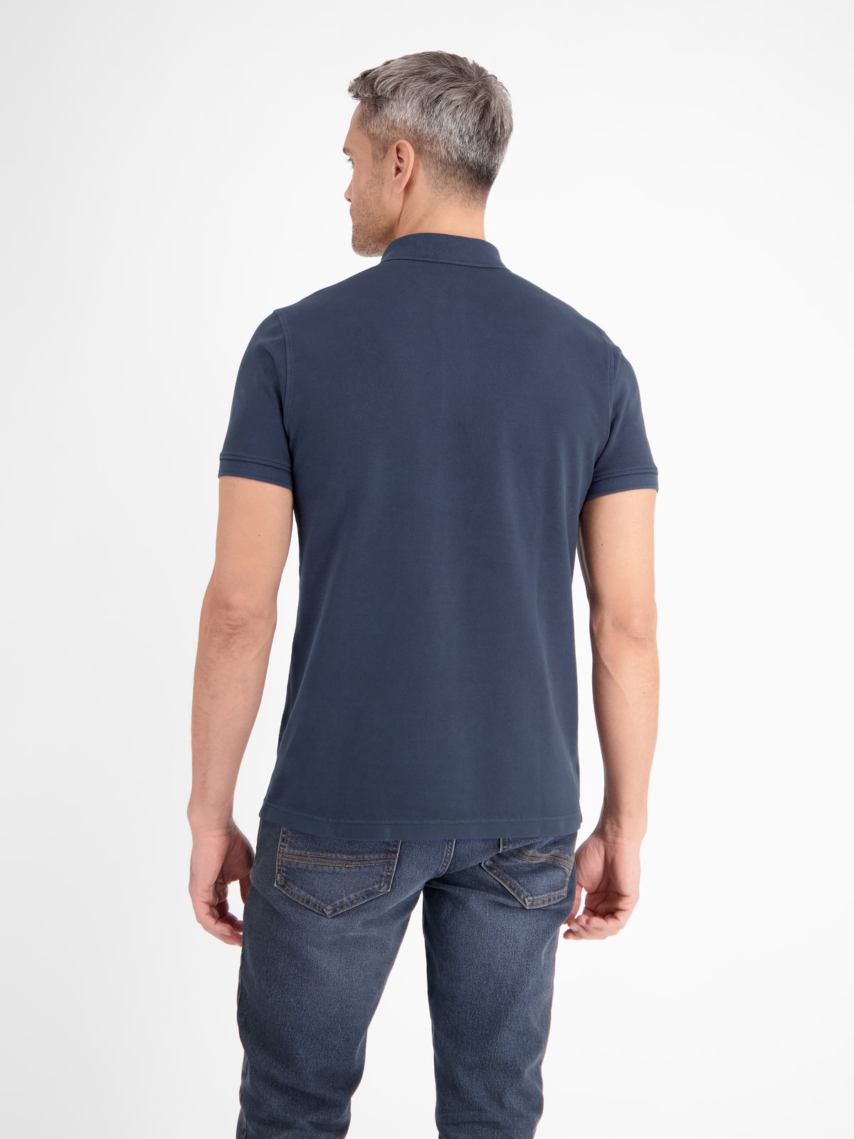 Herren Poloshirt in gewaschener Optik - LERROS