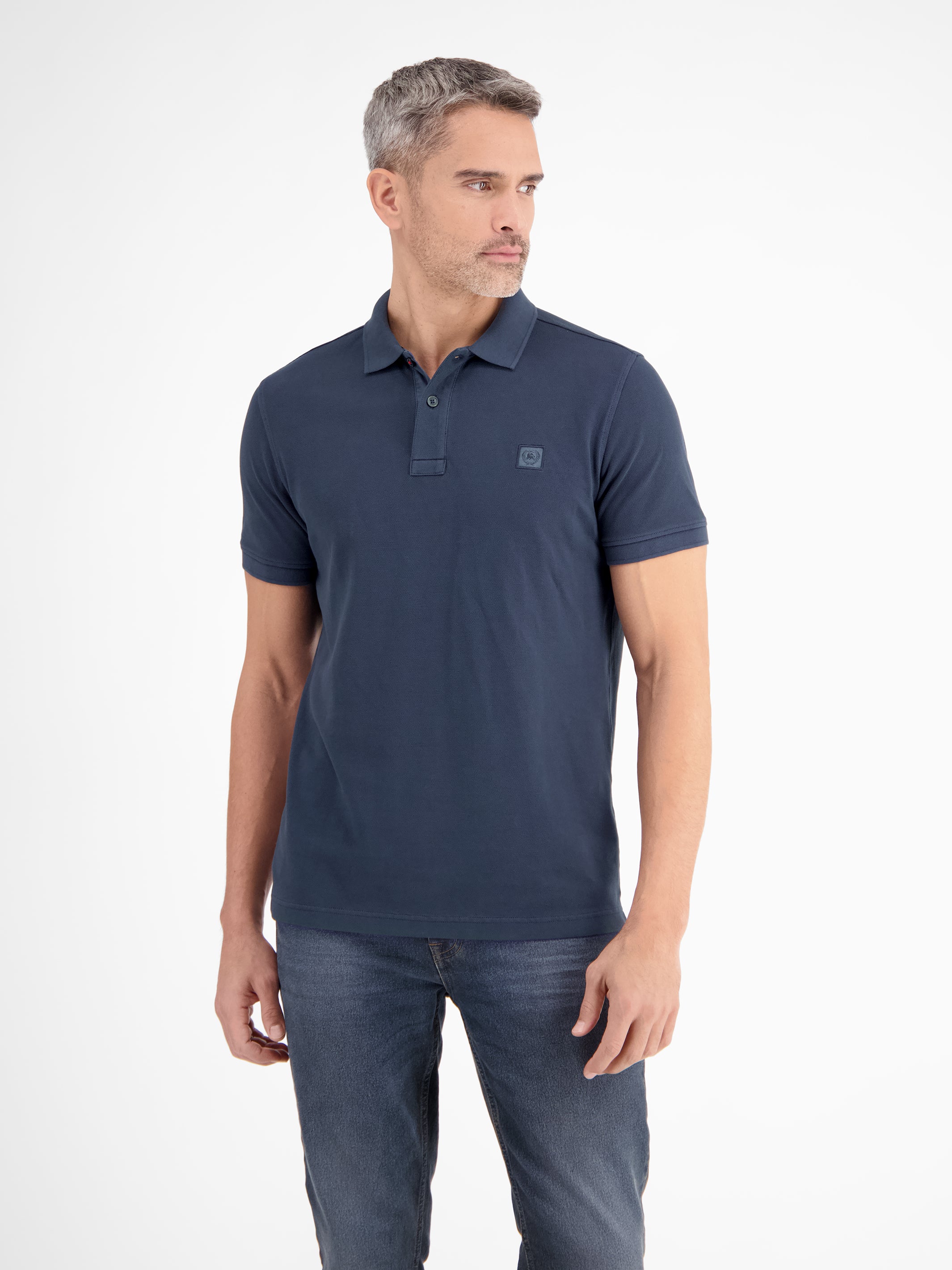 Herren Poloshirt in gewaschener Optik - LERROS