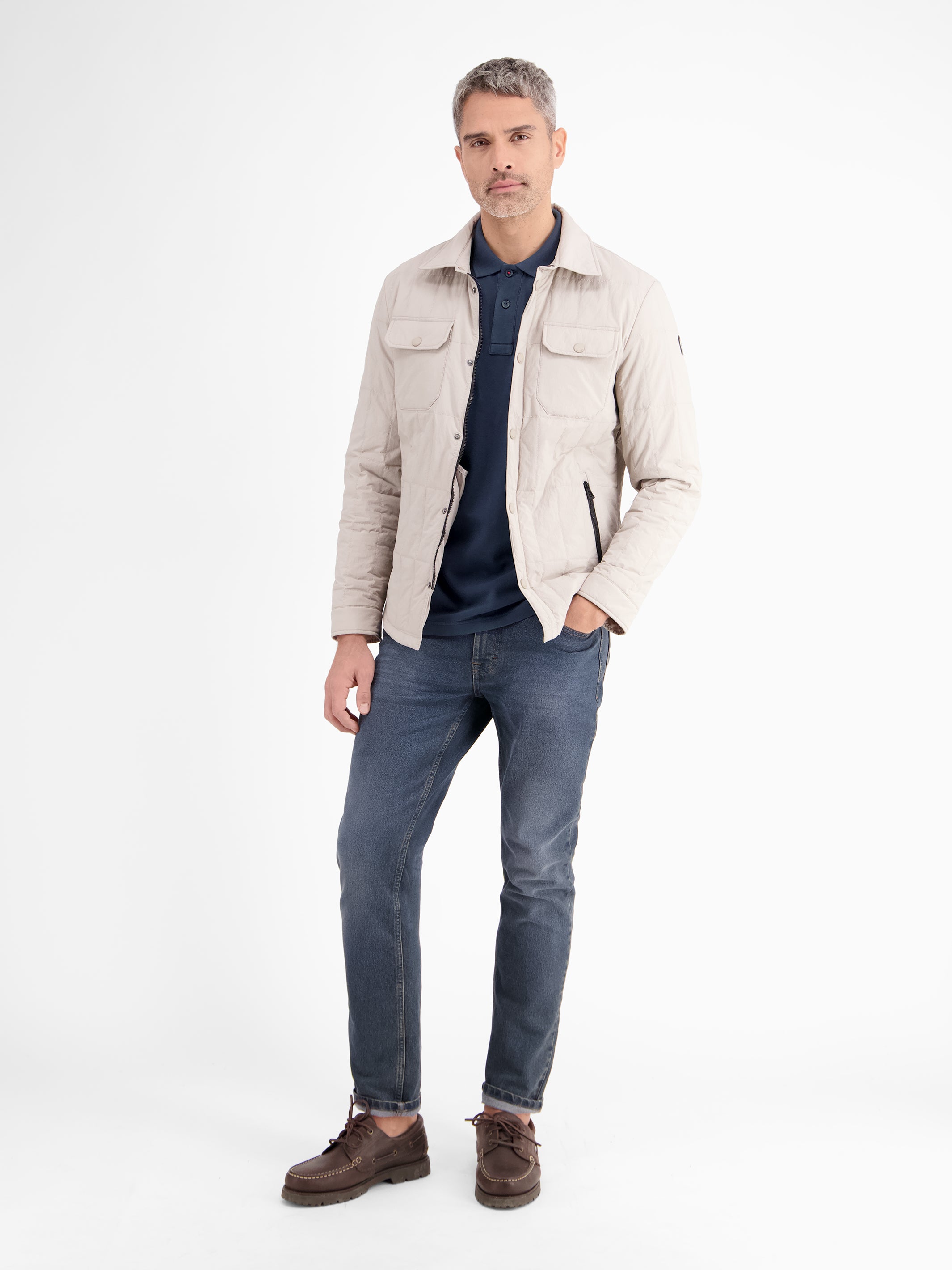 Herren Poloshirt in gewaschener Optik - LERROS
