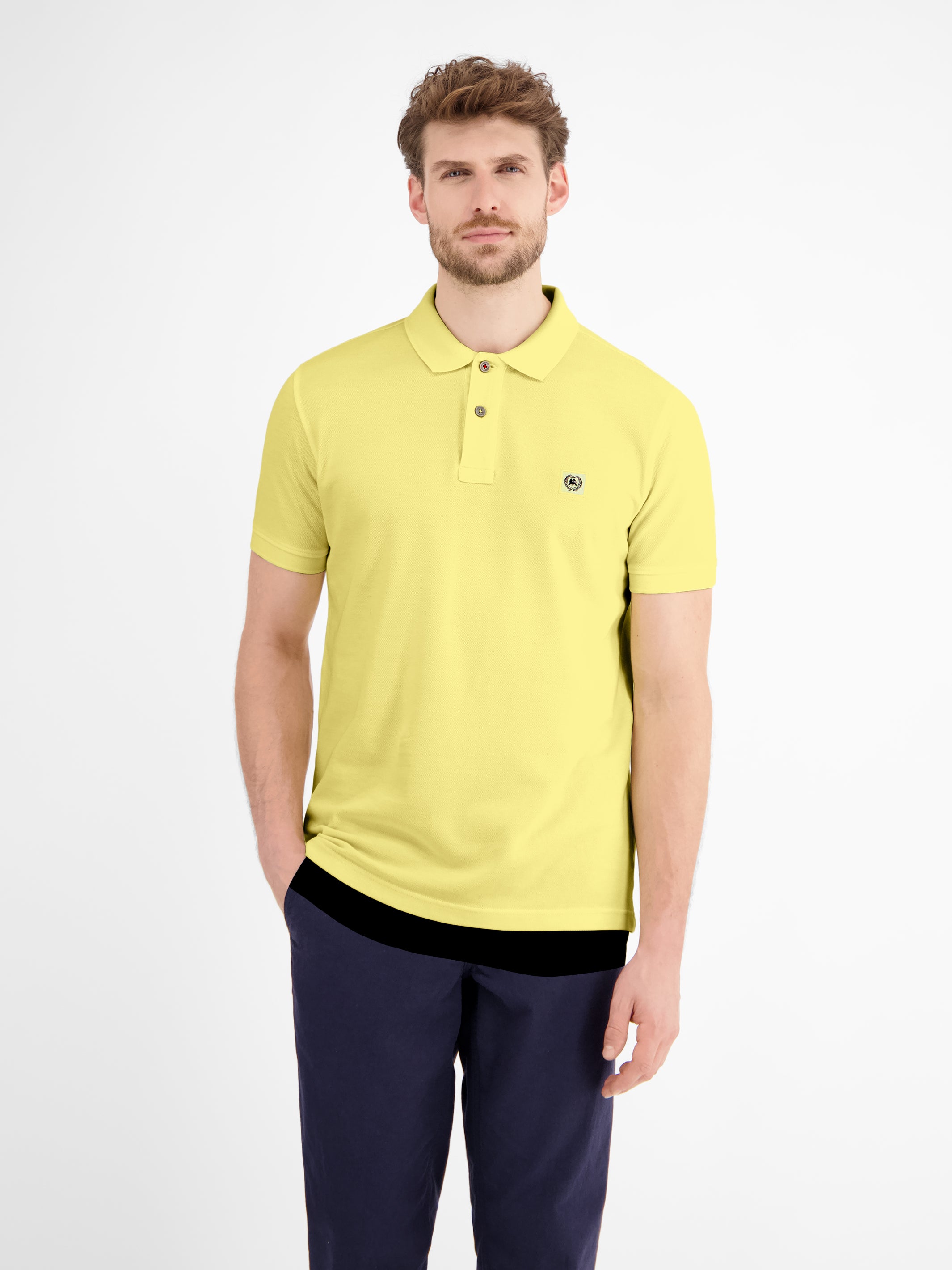 Herren Poloshirt in gewaschener Optik - LERROS