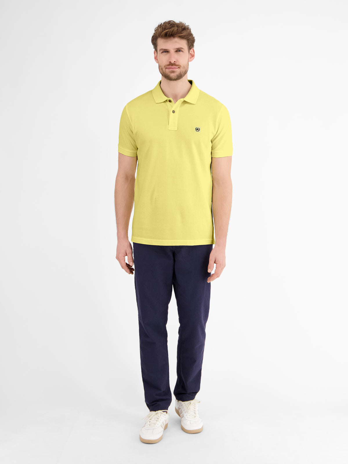 Herren Poloshirt in gewaschener Optik - LERROS