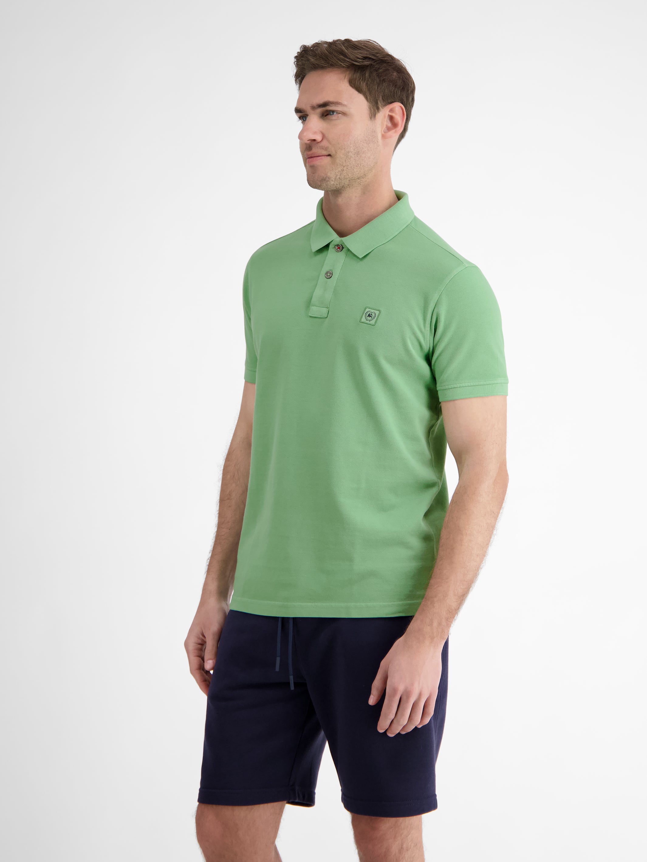 Herren Poloshirt in gewaschener Optik - LERROS