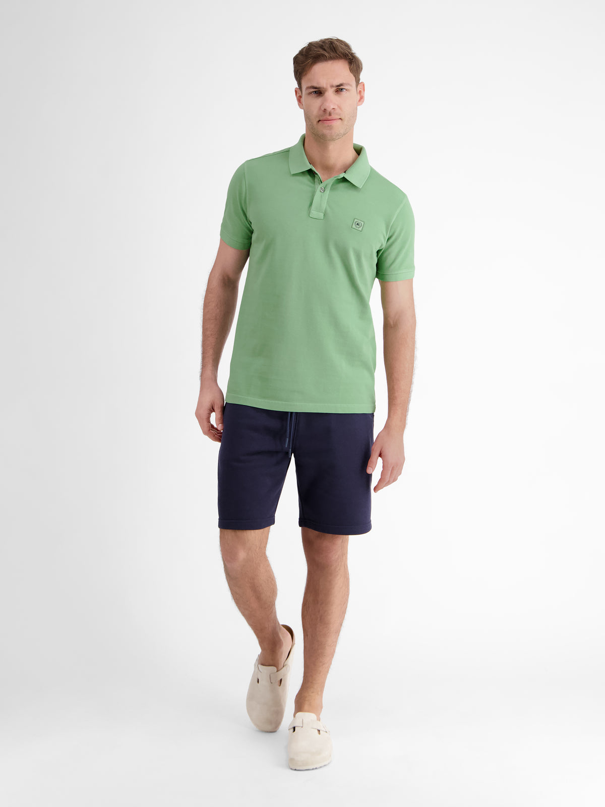 Herren Poloshirt in gewaschener Optik - LERROS