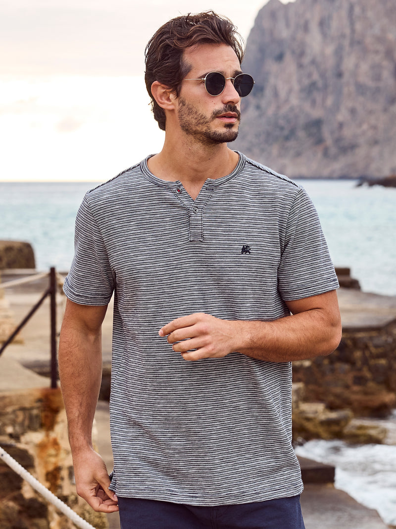 Gestreiftes Serafinoshirt, gestrickt - LERROS