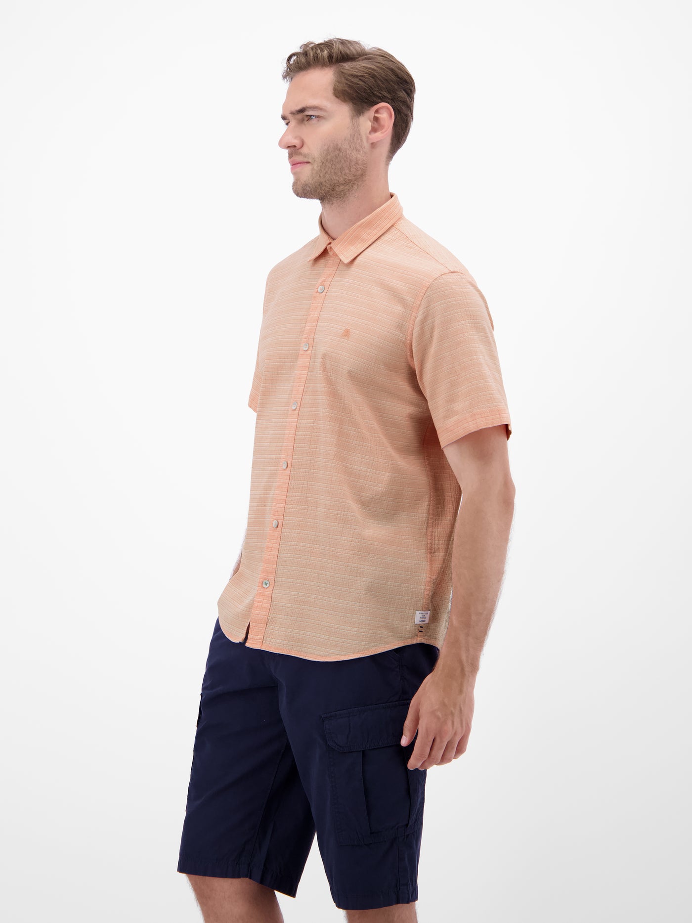 Kurzarmhemd in Seersuckerqualität - LERROS