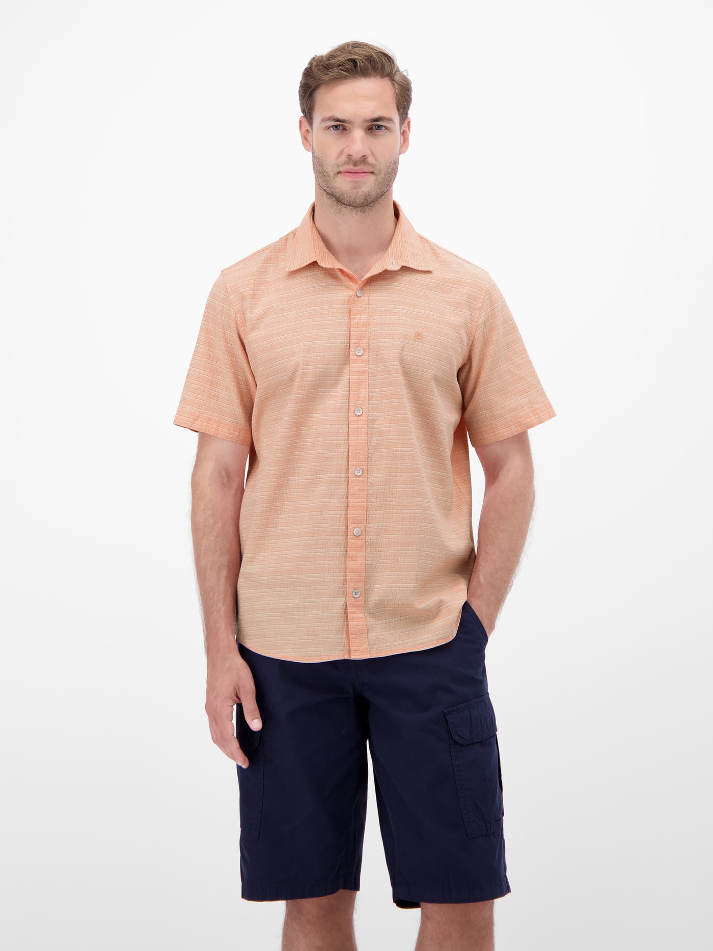 Kurzarmhemd in Seersuckerqualität - LERROS