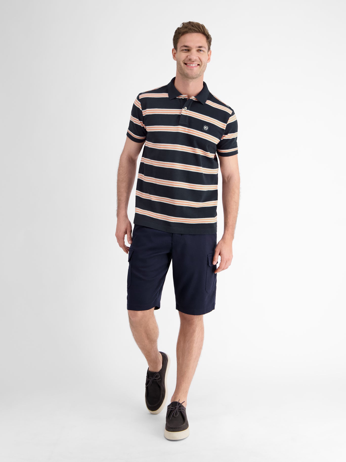 Herren Poloshirt in Rugby-Optik - LERROS