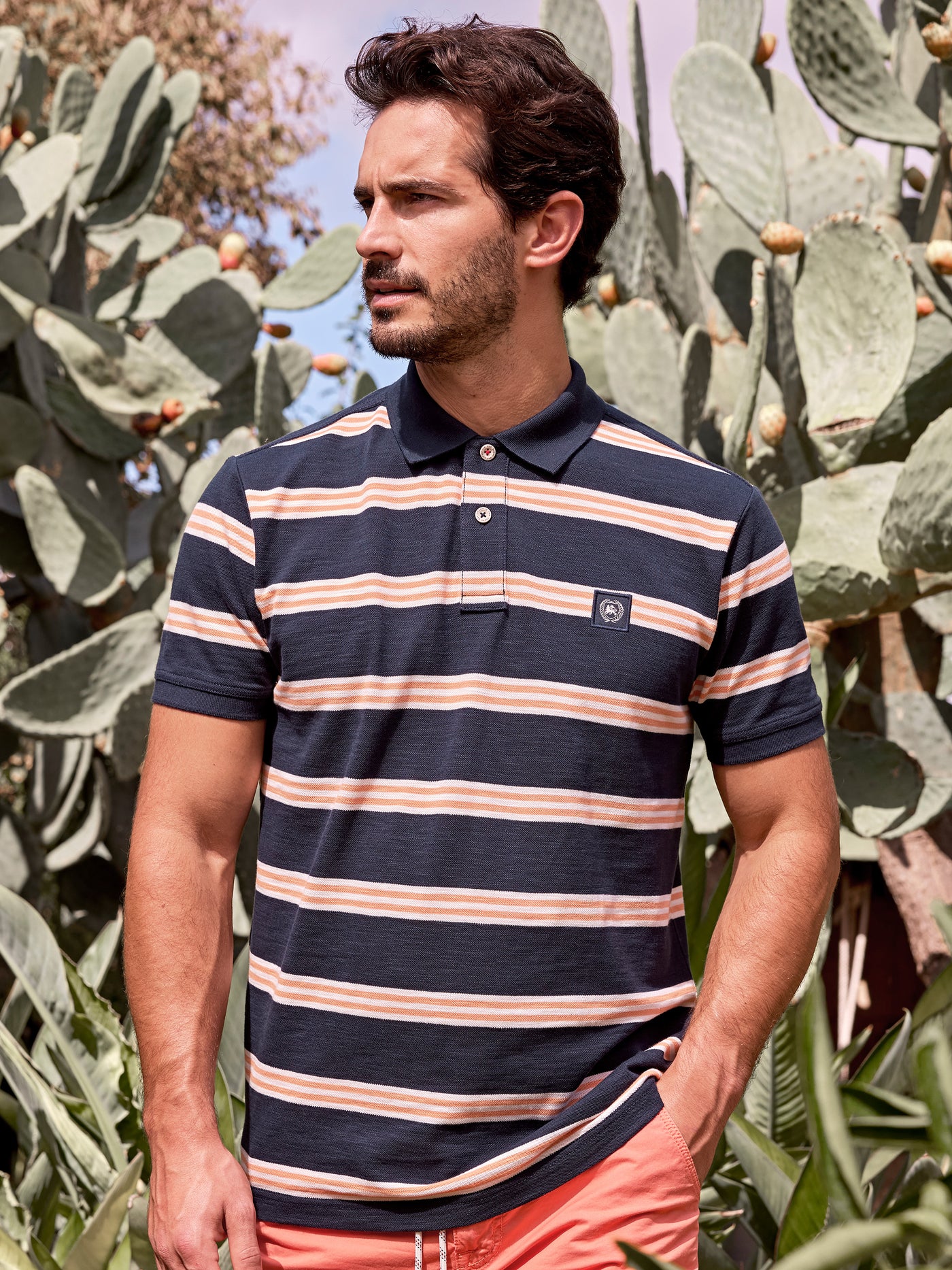 Herren Poloshirt in Rugby-Optik - LERROS