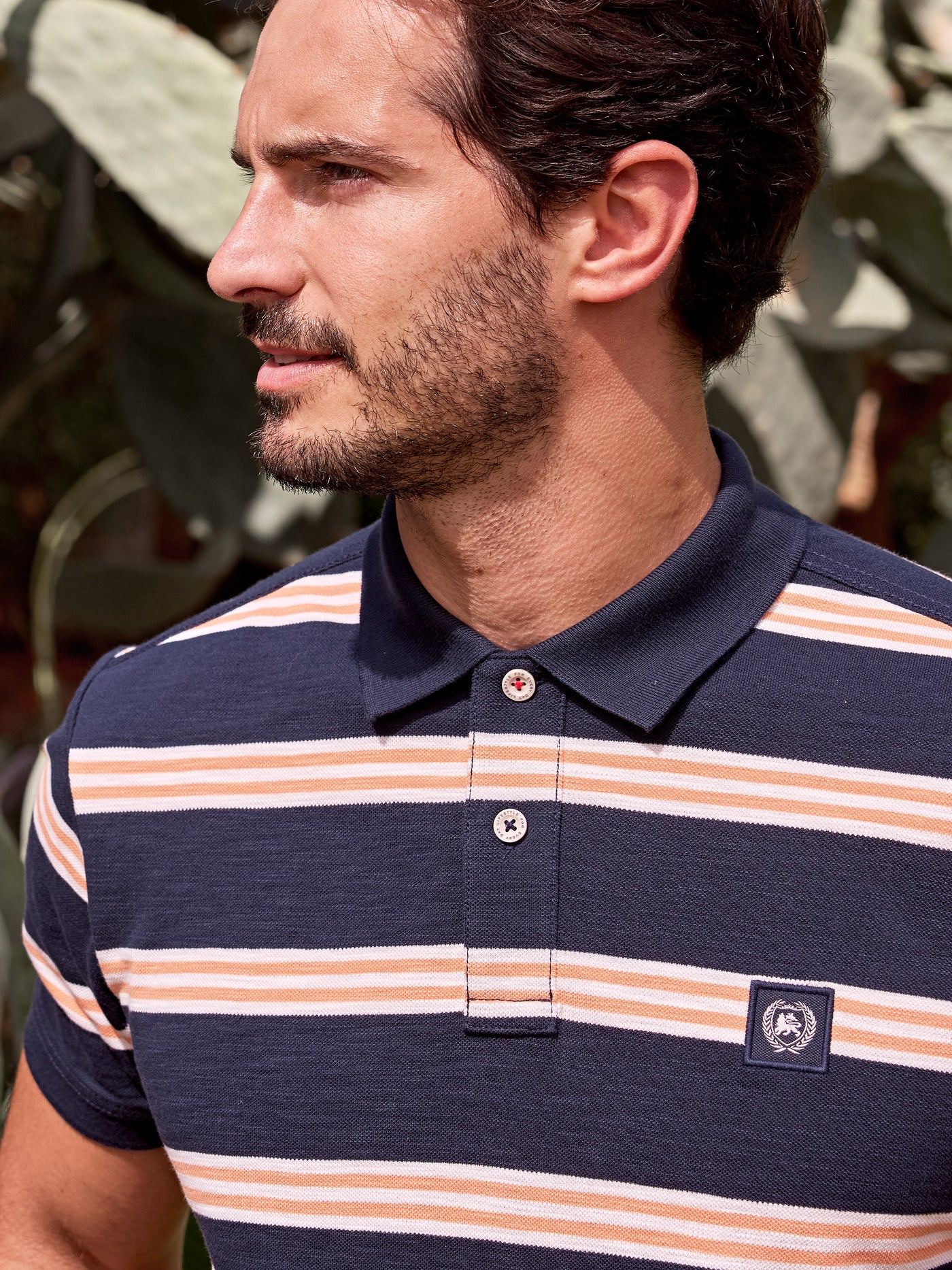 Herren Poloshirt in Rugby-Optik - LERROS