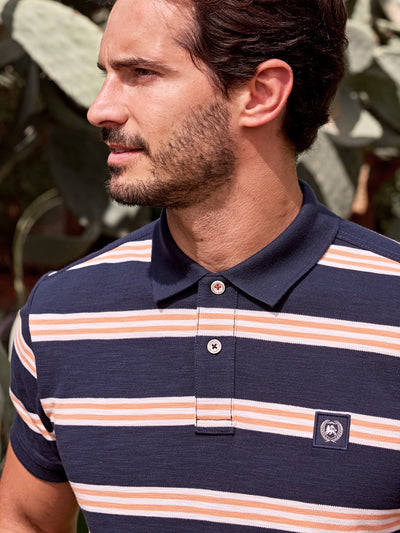 Herren Poloshirt in Rugby-Optik - LERROS
