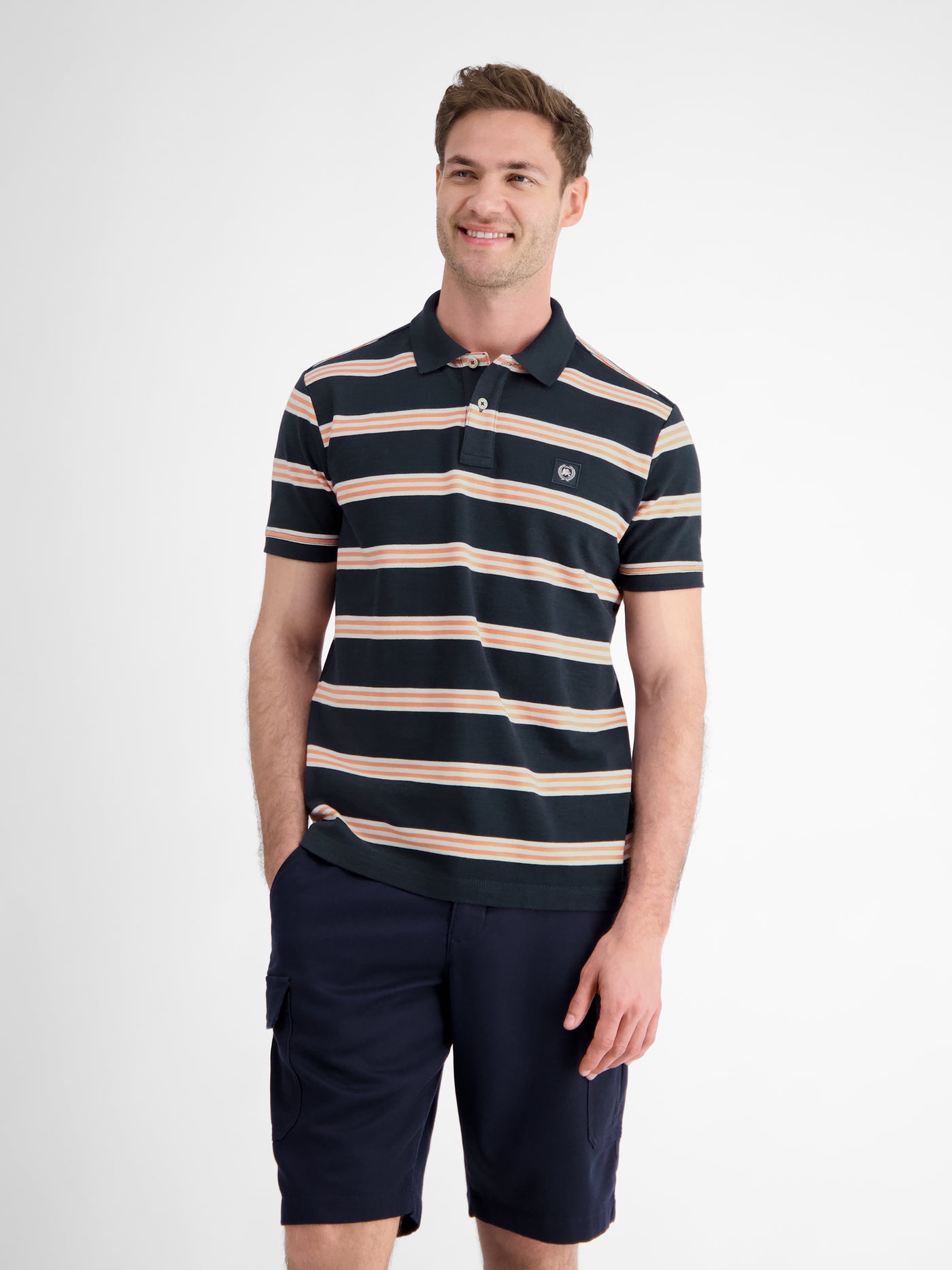 Herren Poloshirt in Rugby-Optik - LERROS
