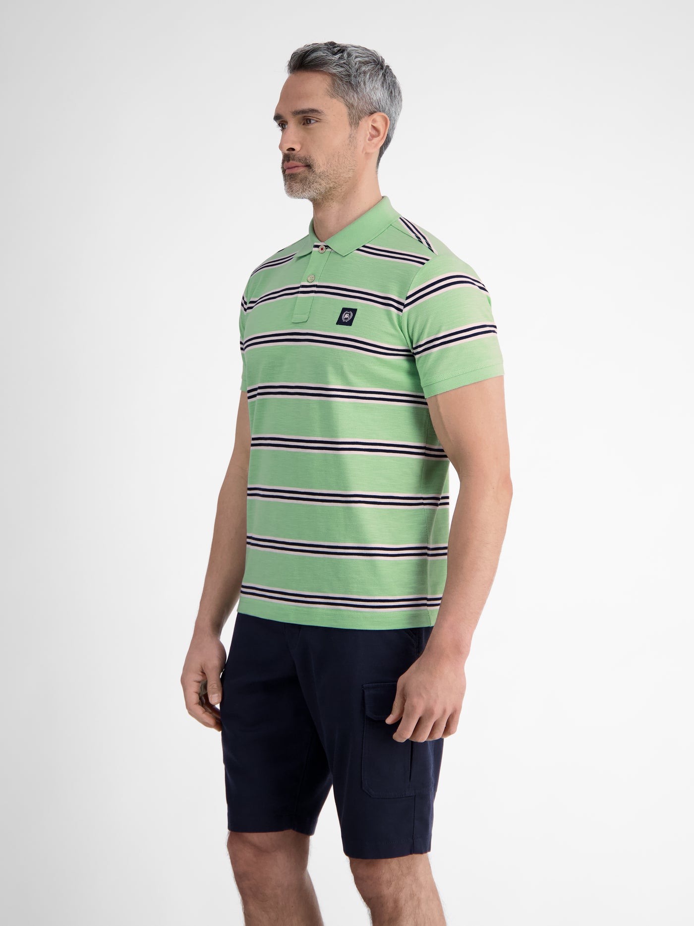 Herren Poloshirt in Rugby-Optik - LERROS