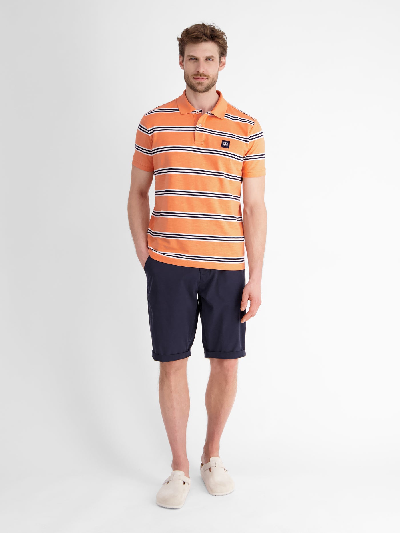 Herren Poloshirt in Rugby-Optik - LERROS