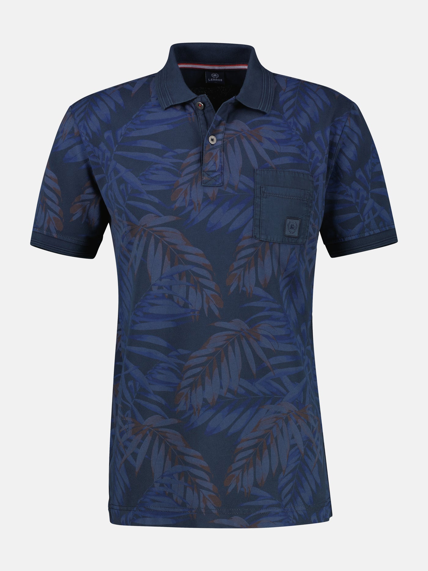 Herren Poloshirt, floral bedruckt - LERROS