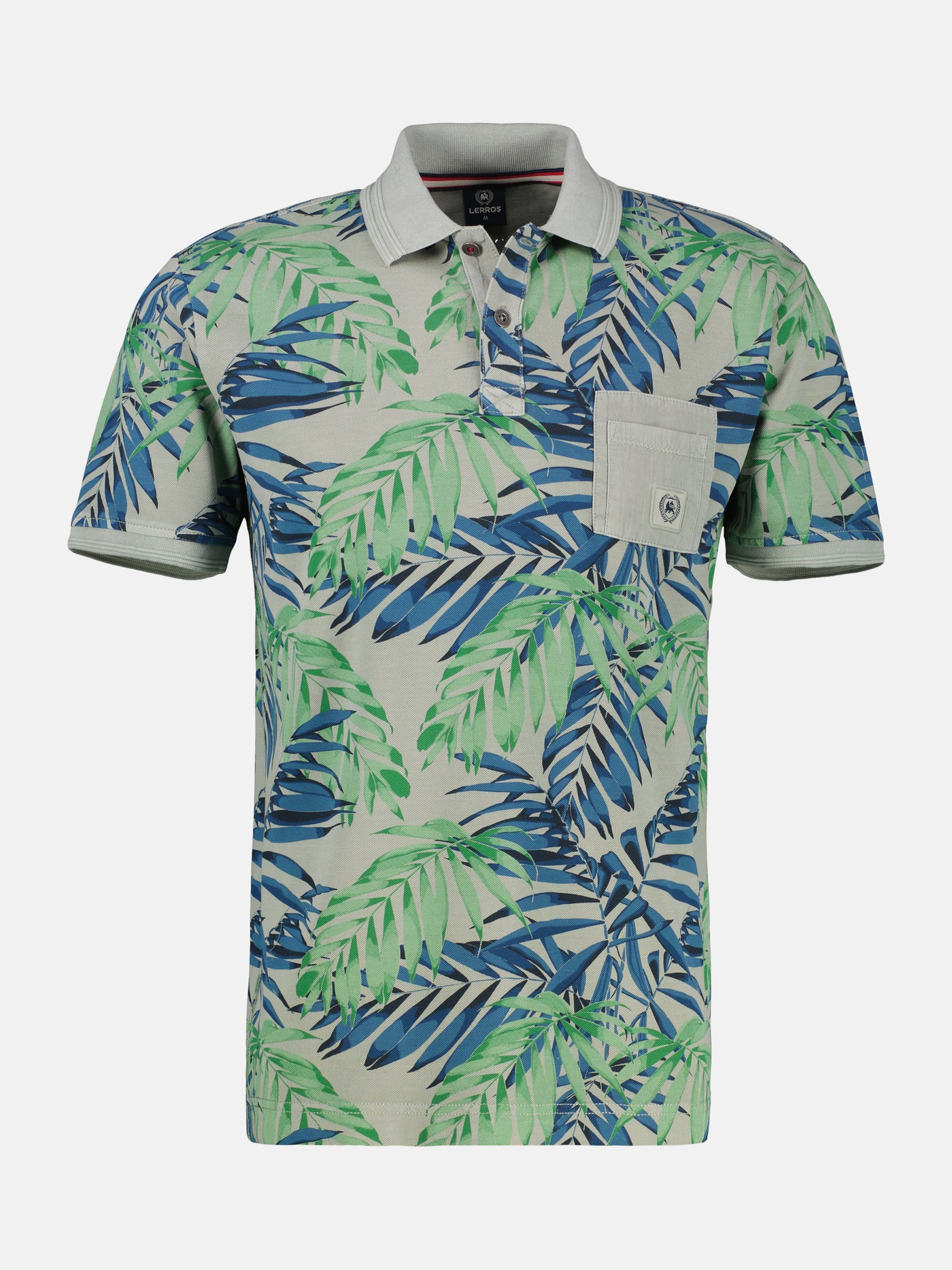 Herren Poloshirt, floral bedruckt - LERROS