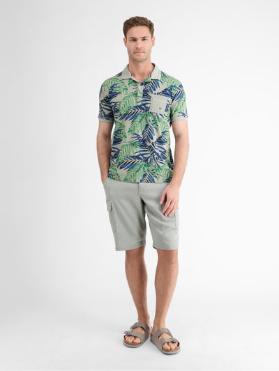 Herren Poloshirt, floral bedruckt - LERROS