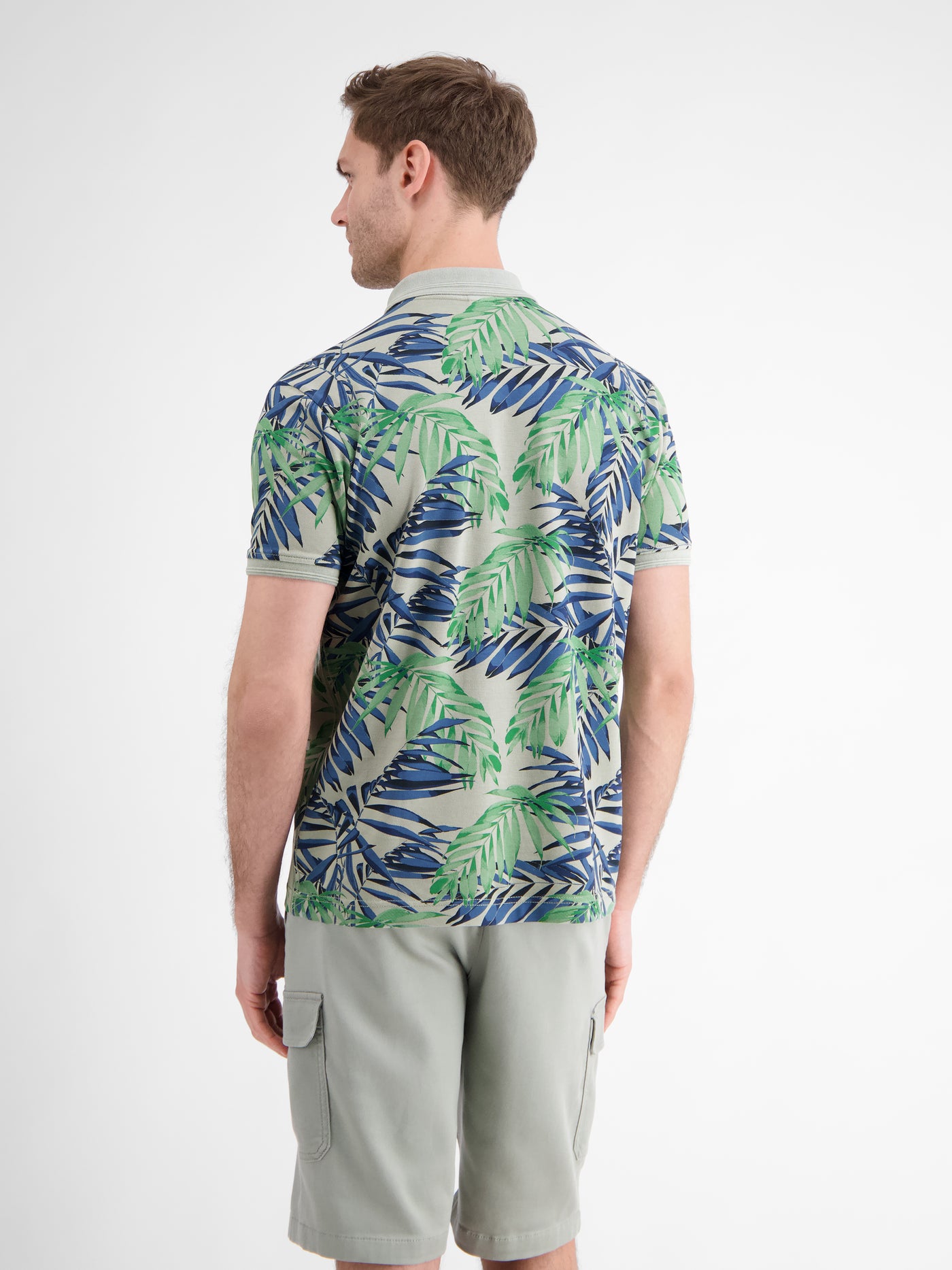 Herren Poloshirt, floral bedruckt - LERROS