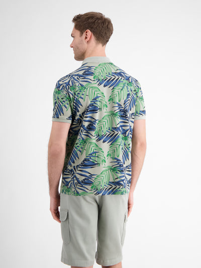 Herren Poloshirt, floral bedruckt - LERROS