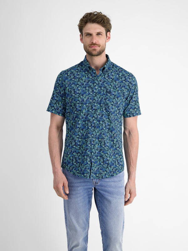 Herren Sommerhemd, floral bedruckt - LERROS