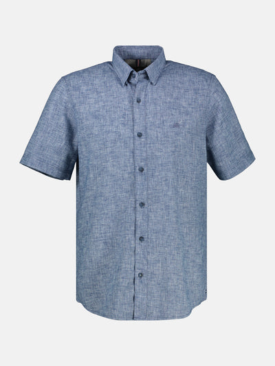 Kurzarmhemd mit verdecktem Button-down-Kragen - LERROS