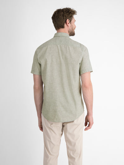 Kurzarmhemd mit verdecktem Button-down-Kragen - LERROS