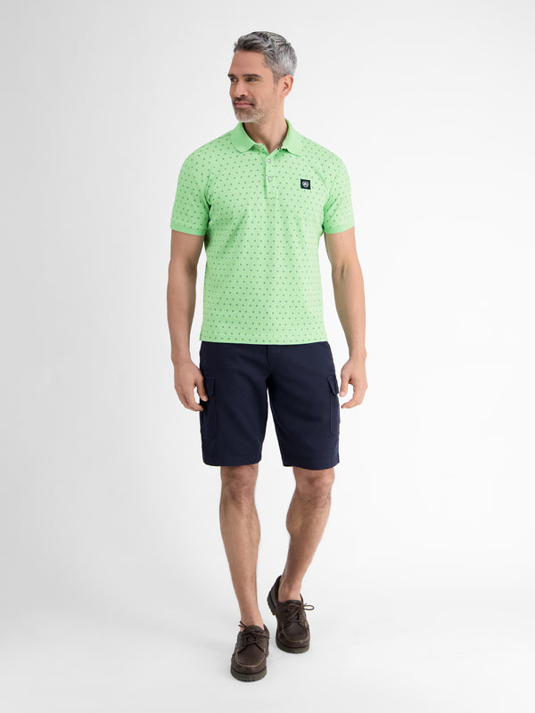 Herren Poloshirt mit Minimalprint - LERROS