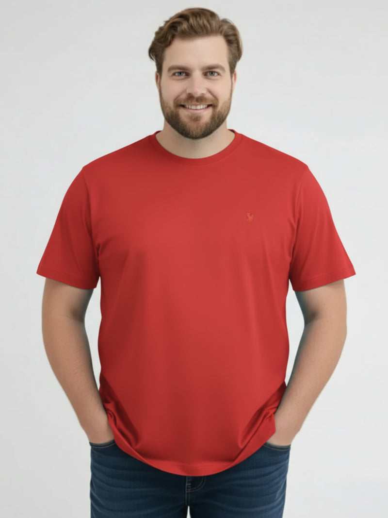 Basic T-Shirt in Grossen Grössen - LERROS