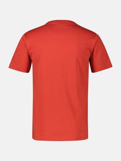 Unifarbenes T-Shirt mit Print - LERROS