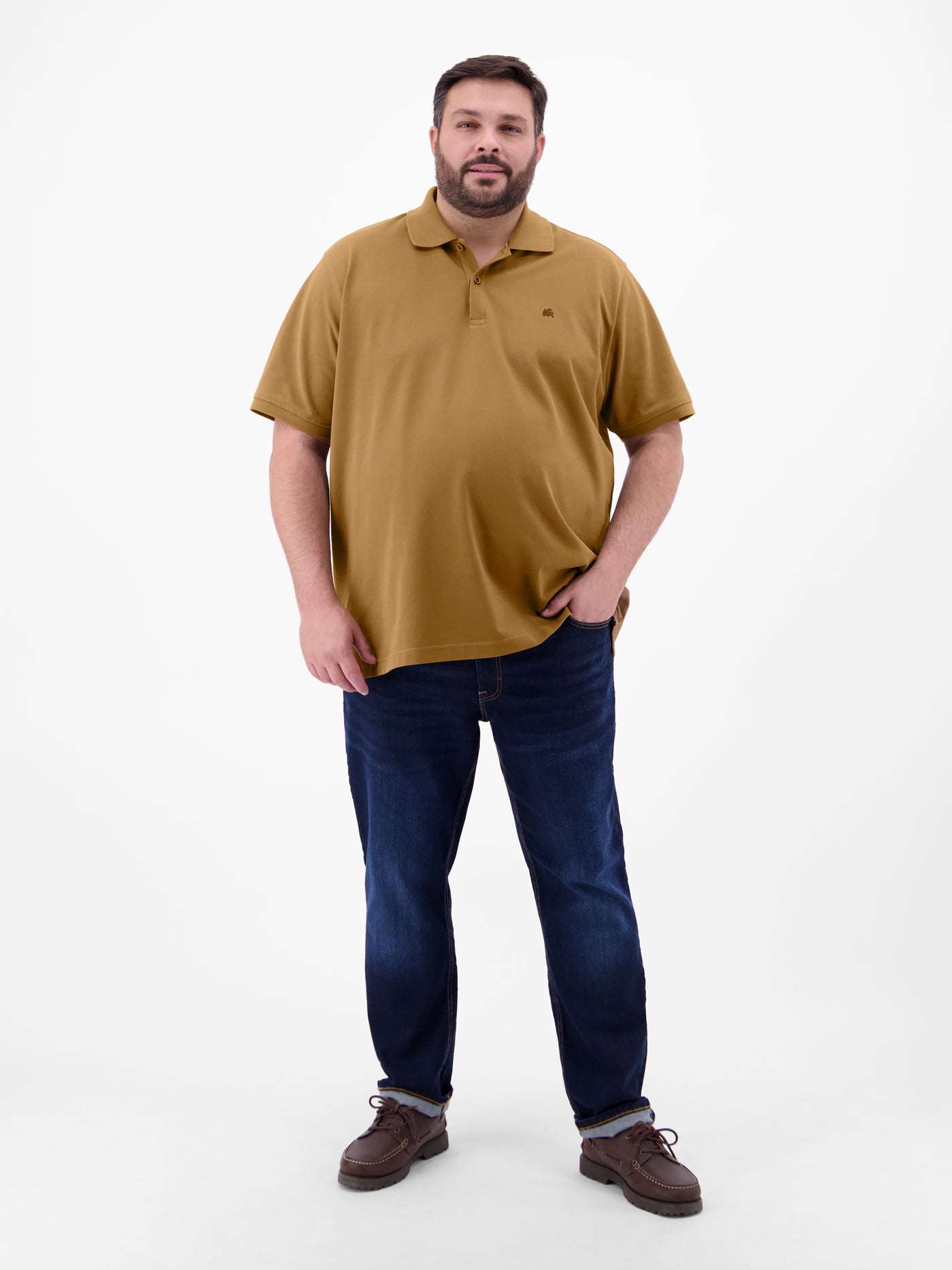 Basic Poloshirt in den Grössen 3XL bis 6XL - LERROS