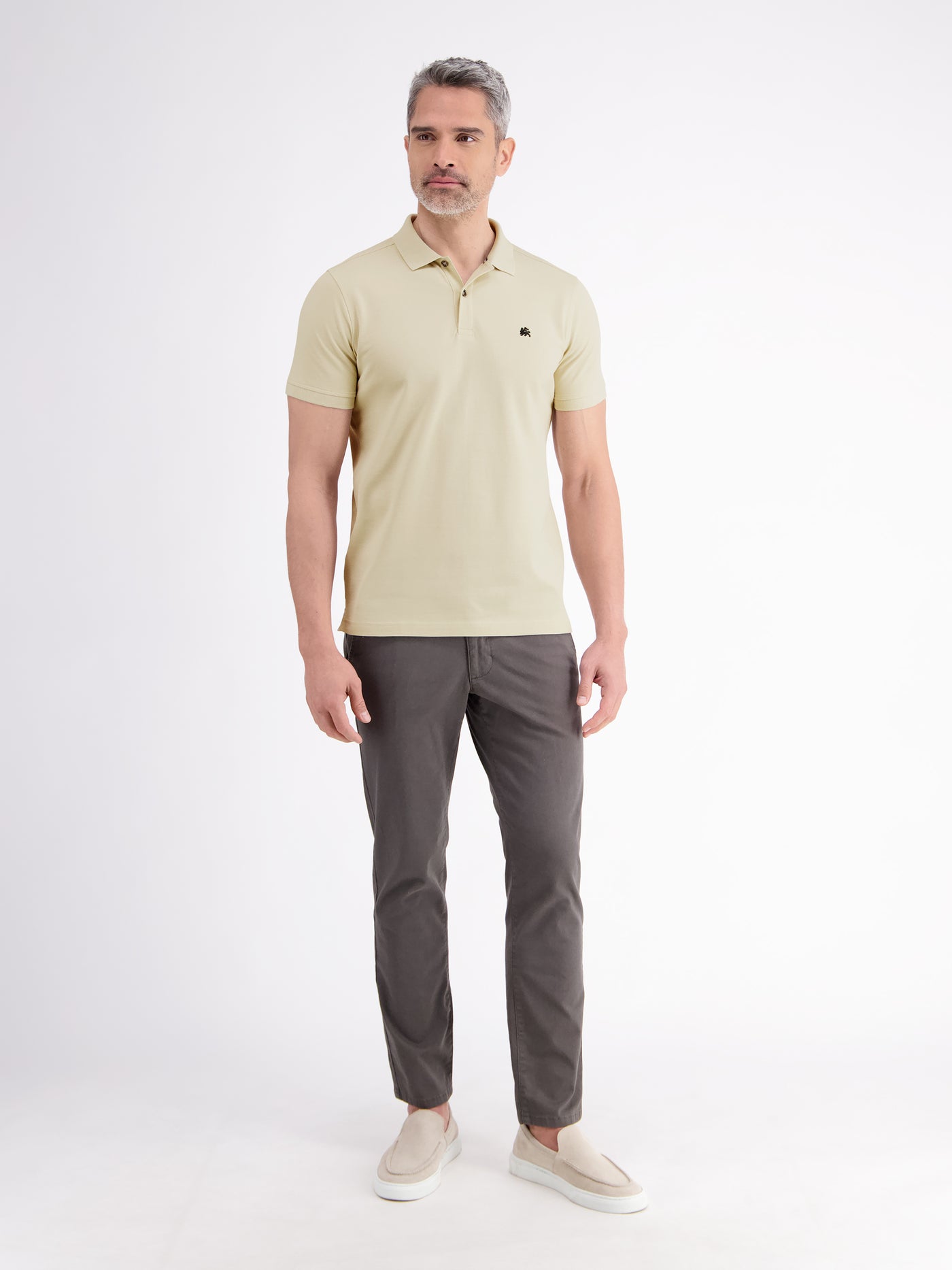 Basic Poloshirt für Herren, unifarben - LERROS