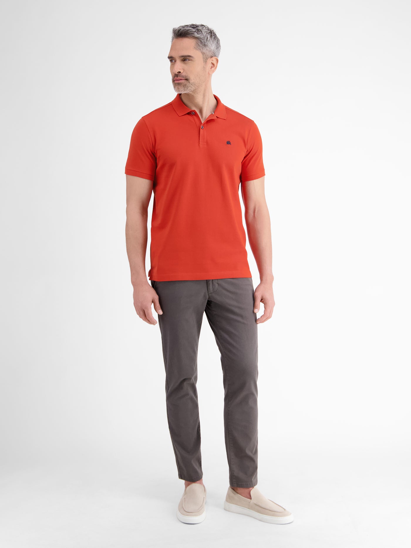 Basic Poloshirt für Herren, unifarben - LERROS