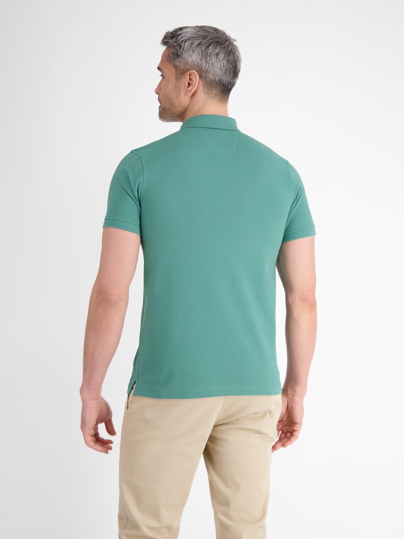 Basic Poloshirt für Herren, unifarben - LERROS