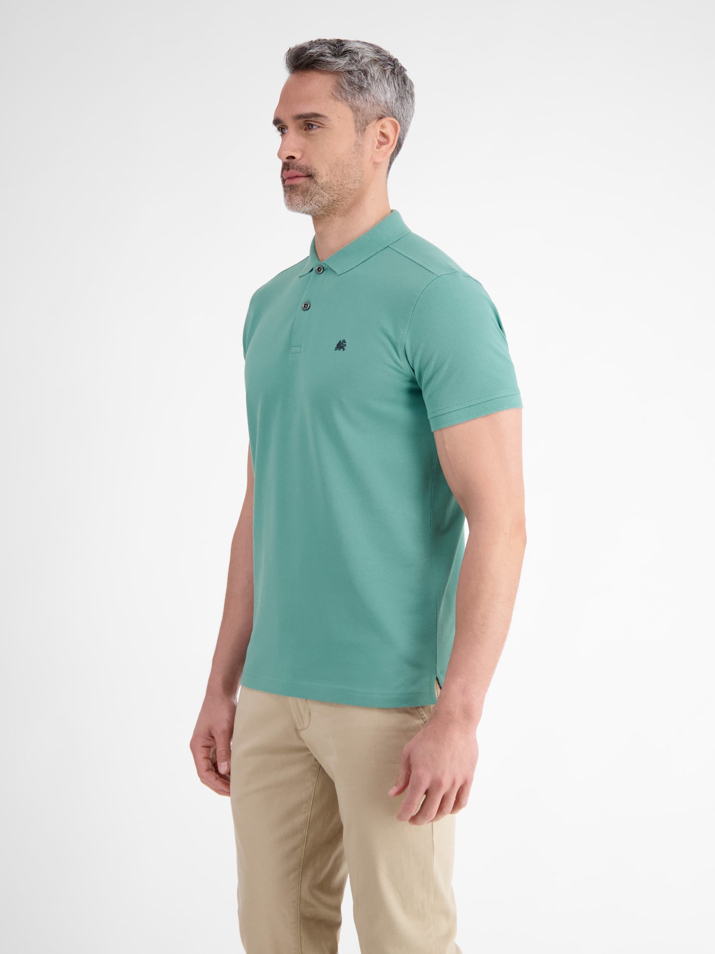 Basic Poloshirt für Herren, unifarben - LERROS