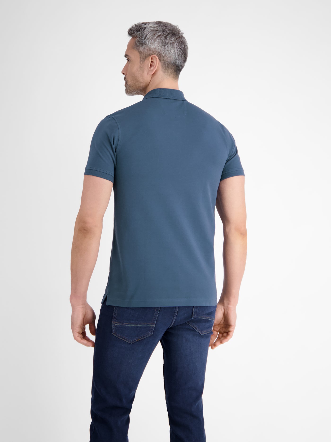 Basic Poloshirt für Herren, unifarben - LERROS