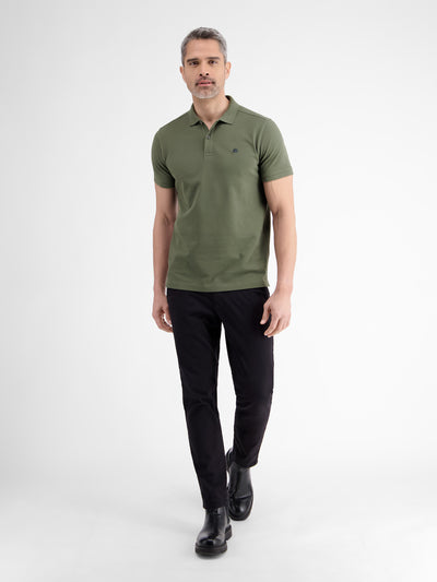 Basic Poloshirt für Herren, unifarben - LERROS