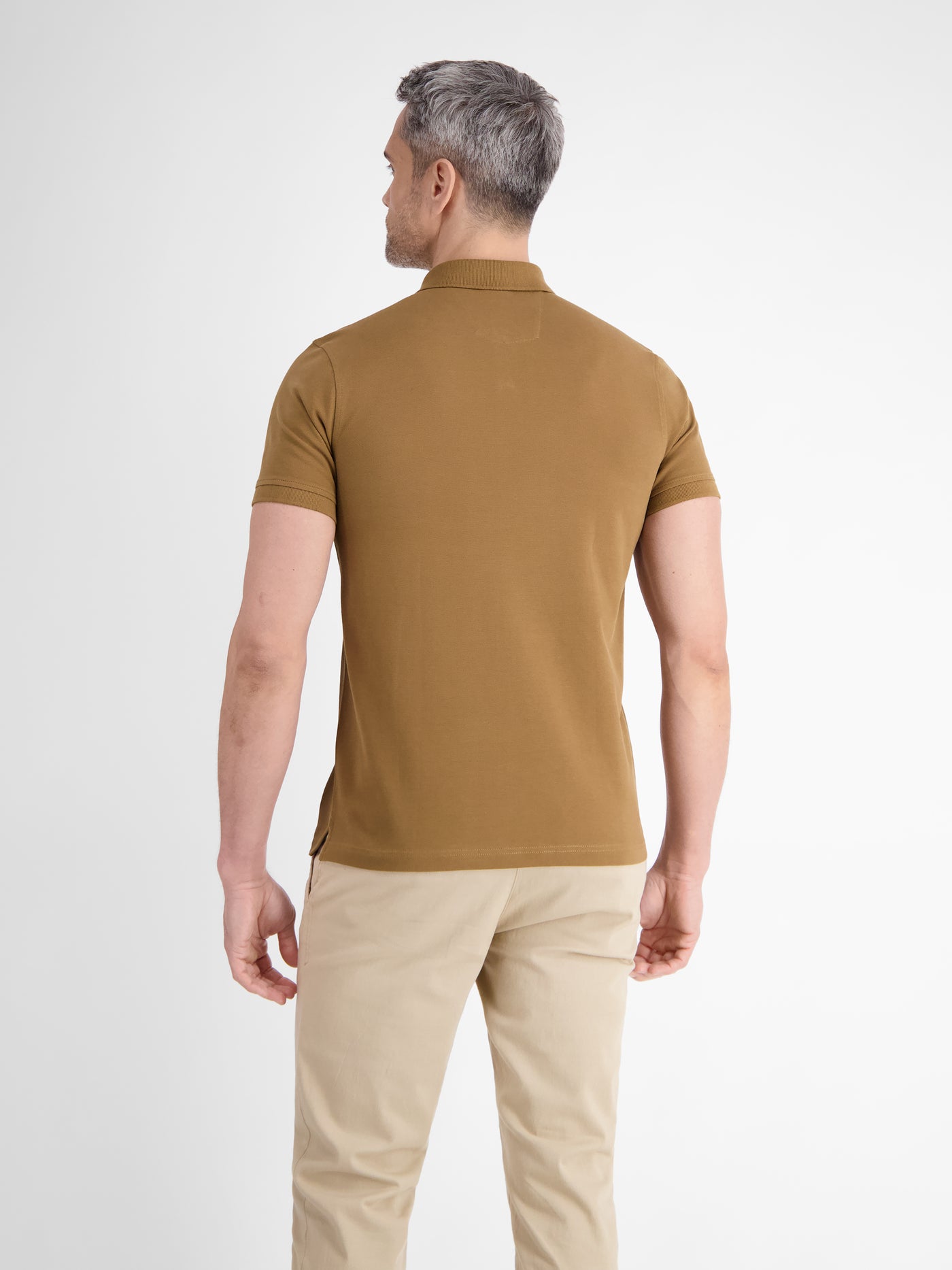 Basic Poloshirt für Herren, unifarben - LERROS
