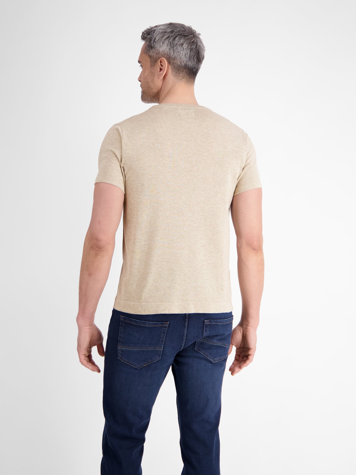 Strick-T-Shirt mit Brusttasche - LERROS