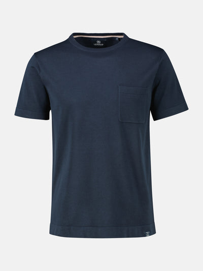 Strick-T-Shirt mit Brusttasche - LERROS