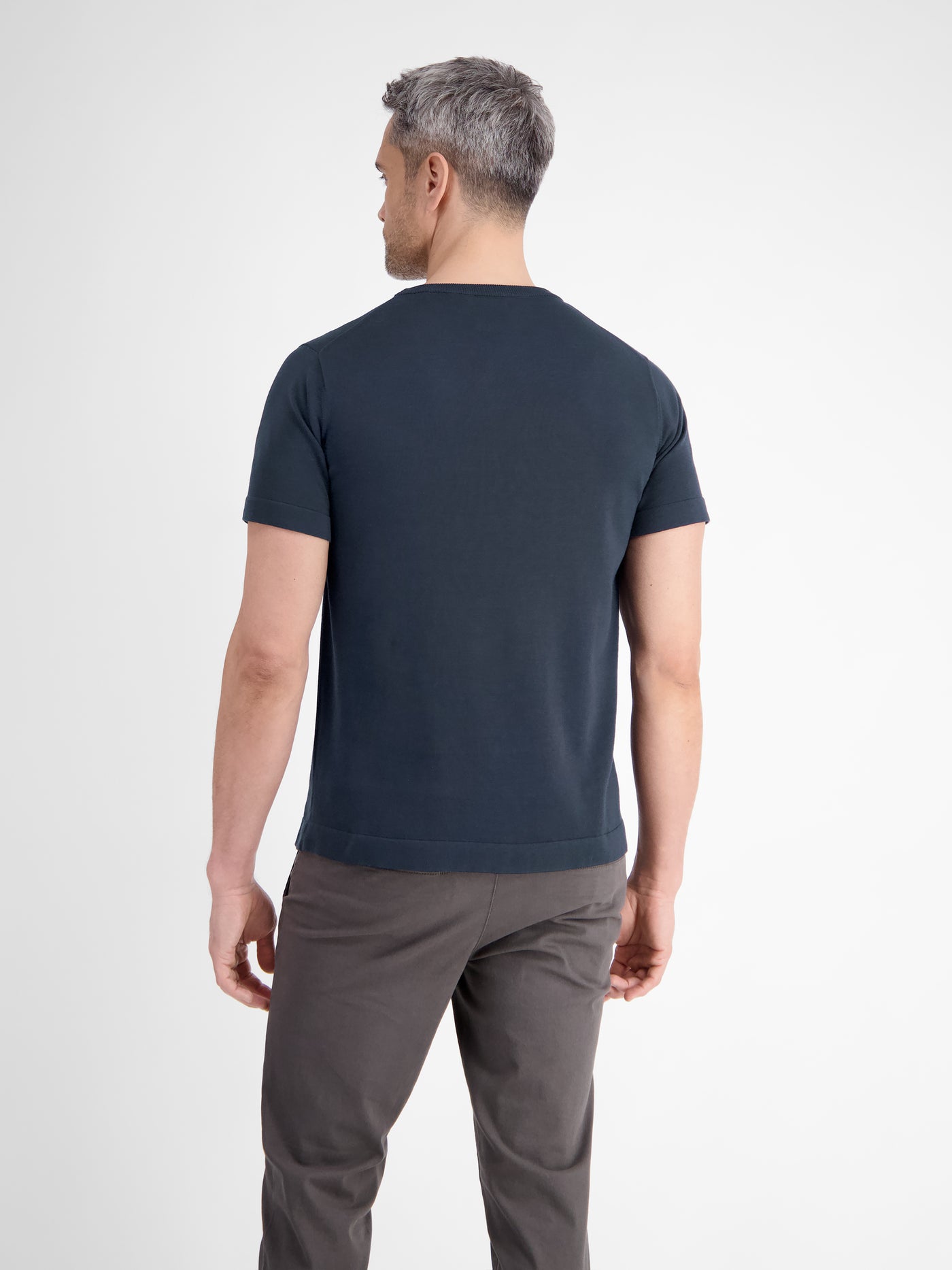 Strick-T-Shirt mit Brusttasche - LERROS