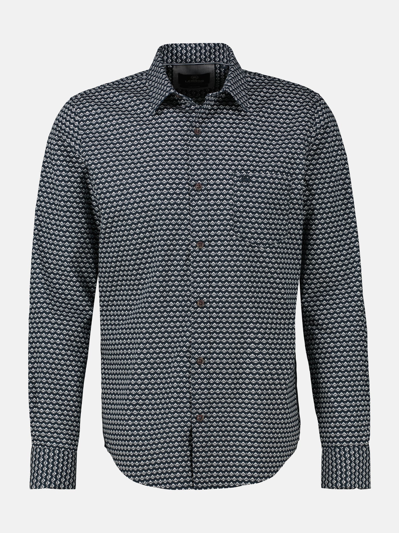 Langarmhemd mit grafischem Muster - LERROS