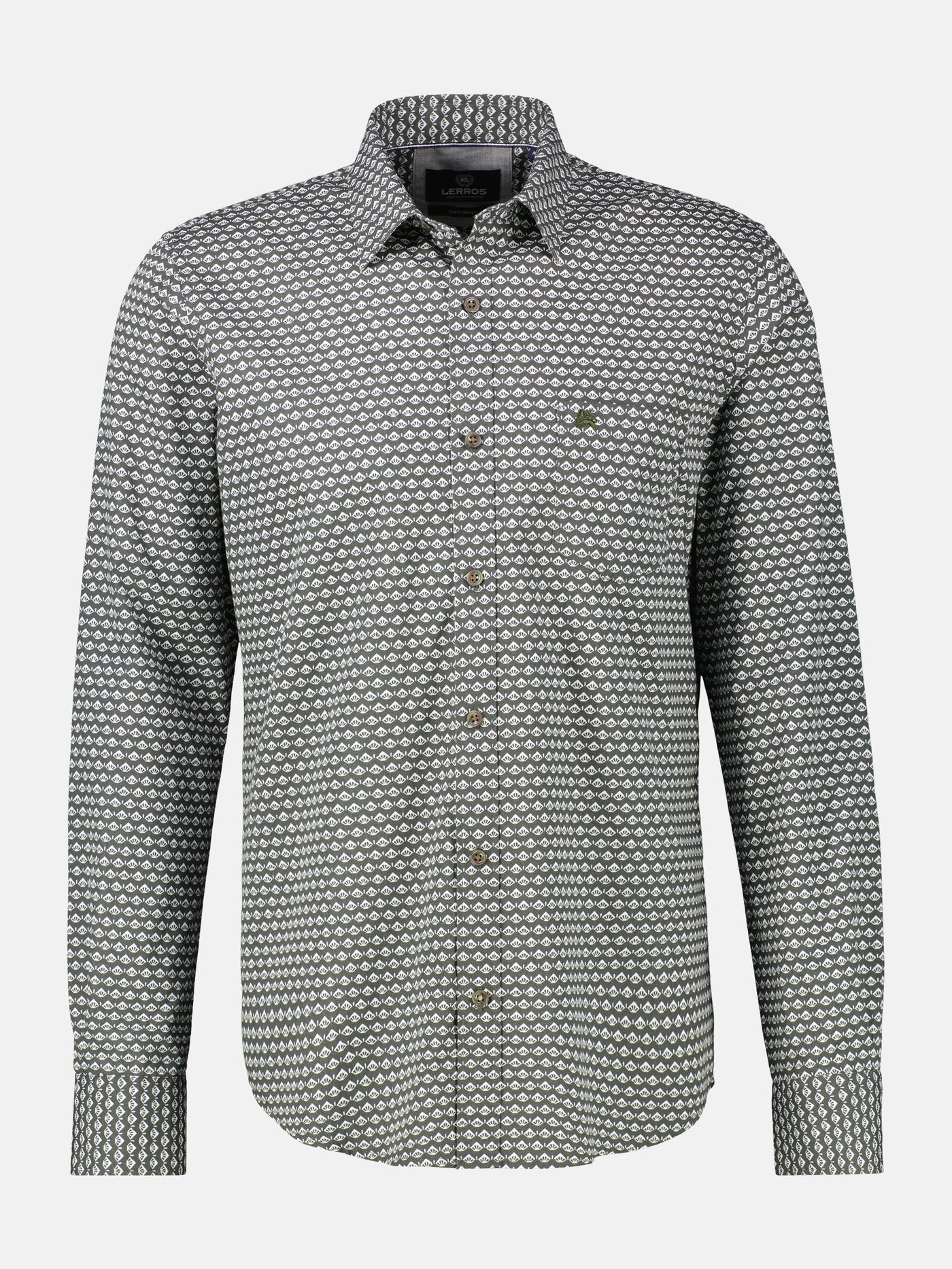 Langarmhemd mit grafischem Muster - LERROS