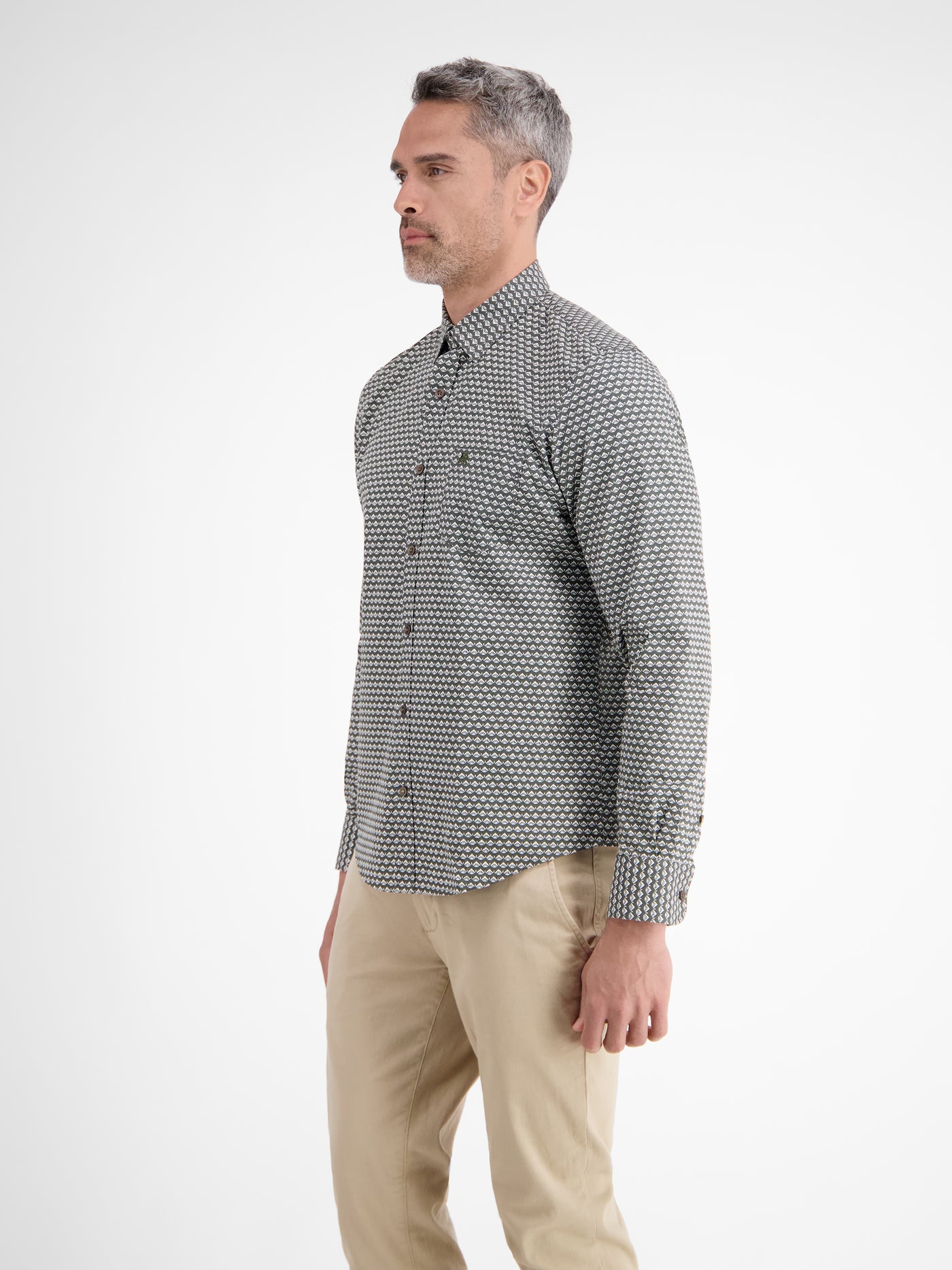 Langarmhemd mit grafischem Muster - LERROS